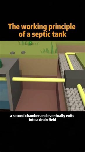 The working principle of a septic tank #knowledge #science #youtube #usa