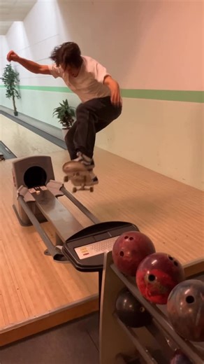 Pocket Skateboard Magazine on Instagram: "Skating a Bowling Alley 🎳"