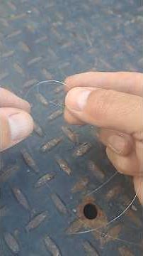 Easy way to tie line onto a spool of spinning reel.