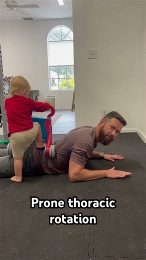 Prone thoracic rotation