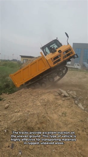 Earthmoving Power: Tracked Dumper in Action