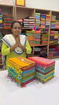 No Zari unique pure soft silk sarees from Varnaa soft silk sarees Sirumugai #handloomsari #handloom