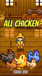 All Chicken Types in Stardew Valley #stardewvalley #shorts #games