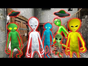 Злые Пришельцы Убийцы СОСЕДИ ГРЕННИ Зона 51 - Alien Neighbor Area 51 Escape Granny ДЕЛАЮ КОНЦОВКУ