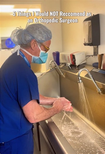 5 things I would NOT recommend as an Orthopedic Surgeon #orthopedics #injury #acl #knee #surgery