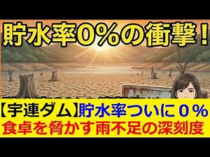 宇連ダム貯水率0％。なぜ31年ぶりの断水危機が起きたのか？