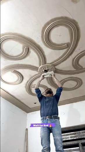 Transform Your Ceiling with This Amazing POP Flower idea 🔥😍 #homedecor #art #interiordesign