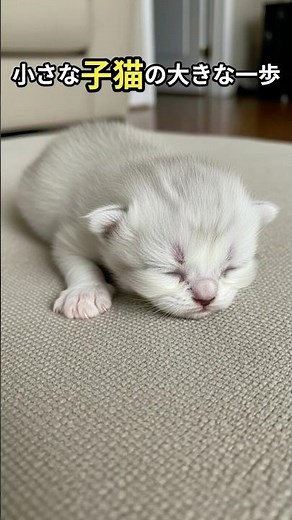 子猫の初ジャンプがかわいすぎる！