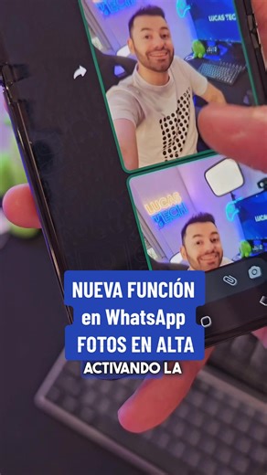 Nueva función en WhatsApp para enviar fotos en mejor calidad (menos compresión) #whatsapp #novedad #nuevafuncion #trucos #tips #foryou #tech