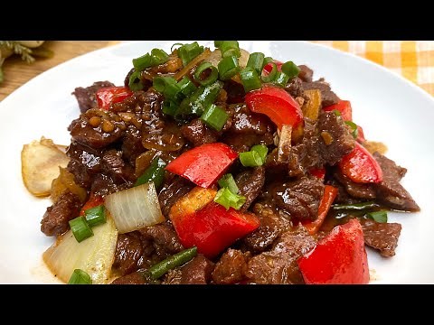 RESTAURANT-STYLE BLACK PEPPER BEEF RECIPE WITH SIMPLE INGREDIENTS!! TIPS FOR Tender Meat