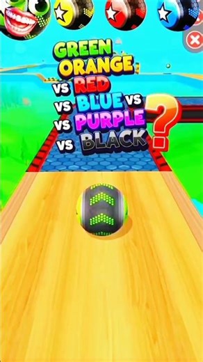 Color Ball Challenge Game 🎮 | Green vs Red vs Blue vs Purple | Satisfying Ball Running #shorts #usa