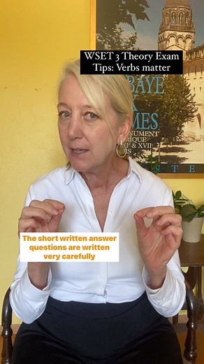 WSET 3 Theory Exam Tips: Verbs matter Are you preparing for the WSET Level 3 exam?📝 @catherinebugue our Head of Education and a WSET Level 3 exam grader knows exactly what you need to do to succeed! #wset #wset3 #winetasting #wineeducation #napavalleywineacademy | Napa Valley Wine Academy