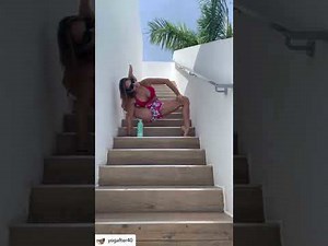 How to leg behind the head/ goddess yoga pose #shorts #yogapractice #yoga