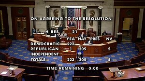 5.2K views · 127 reactions | OVERNIGHT: The House approved a measure calling on Vice President Pence to remove Pres. Trump through the 25th Amendment -- hours after VP Pence released a letter saying that won’t happen. Only 1 Republican voted in support of the measure. LIVE UPDATES: https://cbsn.ws/2KbaYDX | CBS Evening News | Facebook