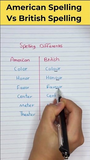 British vs American Spelling Explained | Color vs Colour, Center vs Centre & More!