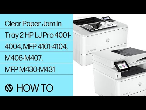 Clear Paper Jam in Tray 2| HP LJ Pro 4001-4004, MFP 4101-4104, M406-M407, MFP M430-M431 | HP Support