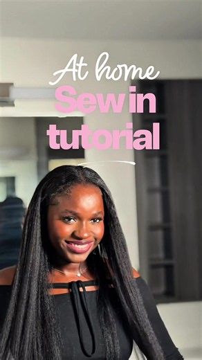 4C hair kinky straight sew-in: how to get a natural blend