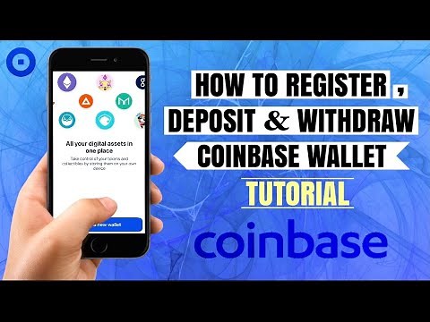 How to REGISTER on Coinbase Wallet and do Deposit / Withdrawal | Bitcoin App Tutorial