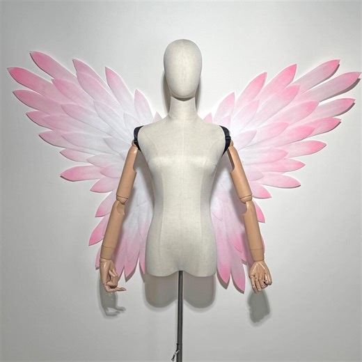 Electric Fairy Wings, Elf Wings, Pink Feather Fairy Wings, Cosplay Costume, Festival Outfit, Photography Prop - Etsy