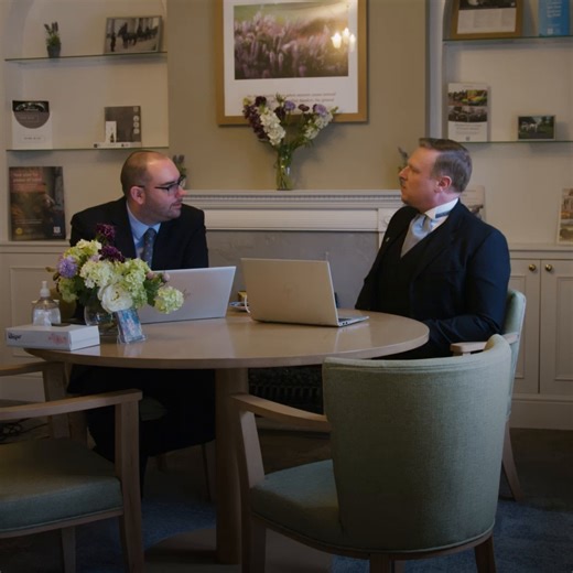 Funeral Director Christopher wanted to honour his father by arranging and directing his funeral💙 Visit your local funeral home to leave a tribute on our Father’s Day memory tree 👉 https://www.coop.co.uk/funeralcare/funeral-directors | Co-op Funeralcare