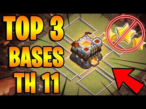 LES MEILLEURS BASES ANTI- 3 ETOILES HDV 11 POUR GDC ET LDC !! [2021] Clash Of Clans