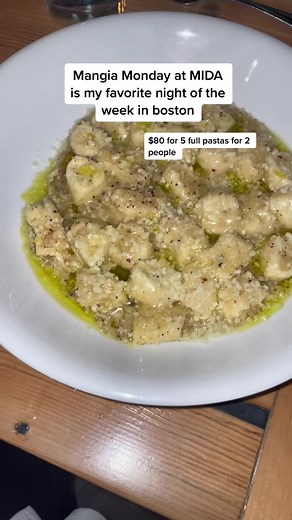 Mangia Monday Pasta Special at MIDA in East Boston