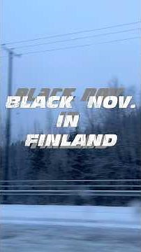 Driving in Finland’s Black November – Tips for Travelers #finland #shorts