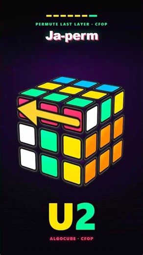 How tol solve Rubik’s Cube CFOP: Ja-perm #rubikscube #howto #cube #cfop #cfopmethod