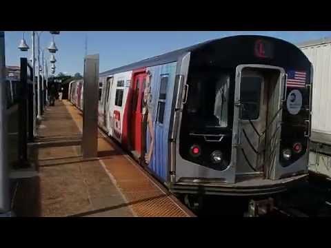 MTA New York City Subway R160 YouTube Ad Wrapped (L) Train @ Atlantic Avenue