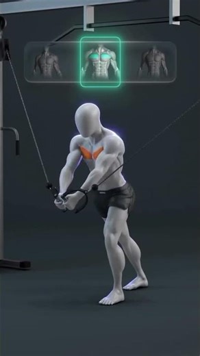 One Arm Cable Fly for Bigger Chest#chestworkout #cablefly #chestexercise #gymworkout #bodybuilding