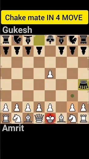 "Checkmate in 4 Moves ♟️ | Secret Trick to Win Fast in Chess #shorts"