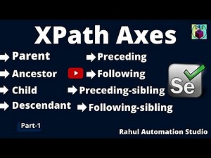 XPath Axes - ancestor, parent, following-sibling, preceding-sibling, child, descendant in Selenium-1