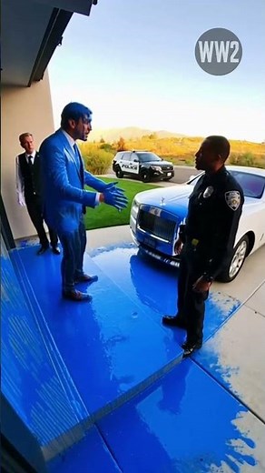 Paint-Soaked CEO Can’t Buy Police 💙💵 (Caught on Ring Camera)