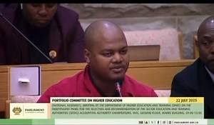 ♦️Must Watch♦️ EFF MP, Honourable Sihle Lonzi, calls for urgent reforms to appointment processes in the Department of Higher Education. He slams political interference and questions why ministers’ children and politically aligned individuals are placed in key roles. Lonzi urges Parliament to amend the Higher Education Act to ensure clean, transparent appointments to SETA and NSFAS boards. “The problem starts with who gets appointed, not just when a minister lies.” #EFFInParliament | Economic Fre