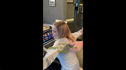 Scarecrow Challenge: Watch Her Hilarious Reaction!