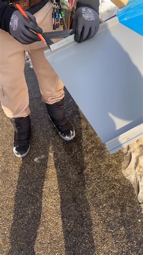 Installing a TRUE Standing Seam roof system to close out the year. 😎 This is truly the LAST roof this home should need. 👏🏡 This method means we have no screws at the bottom but rather hook around the drip edge. The detail to close the seam at the bottom just looks better in our opinion. 😏 GET AFTER IT. 👊🤘 | Puetz Construction, LLC