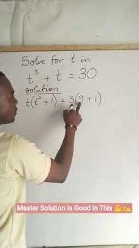 Simple Trick to Solve Cubic Equations FAST | Exam Hack!‪@velianobasicmathsonline‬ #Cubic_equation