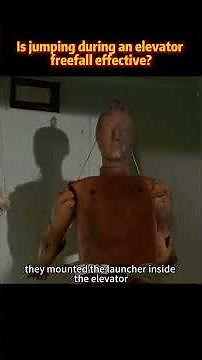 Is jumping during an elevator free fall effective? #knowledge #mythbusters