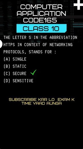 “CBSE Class 10 Computer Applications 💻 Networking Questions Practice #shorts”