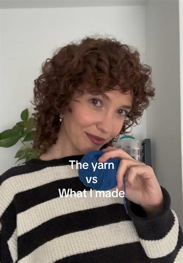 The yarn vs. What I made ✨ #crochet #yarn #aprendecrochet #crochettutorial #handmade