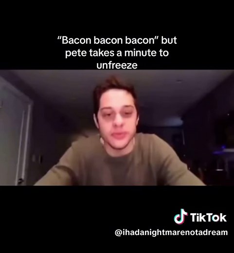 oh you froze #meme #baconbaconbacon #petedavidson #snl #snlcastmember #funny #memes #lowquality #lowqualitymemes