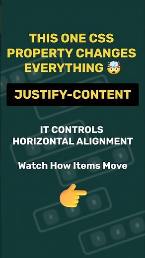 CSS Justify Content Made Simple ⚡ Flexbox Trick