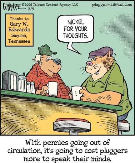 Pluggers Comic Strip 2026-03-05 | Comics Kingdom