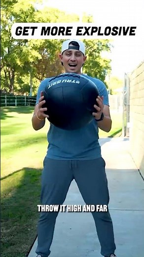Med Ball Keg Toss Exercise #baseball #softball
