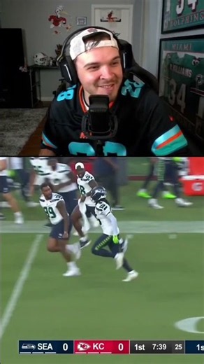 Trevon Diggs Intercepts First Pass as a Seahawk! #nfl #nflfootball #football #seahawks #chiefs
