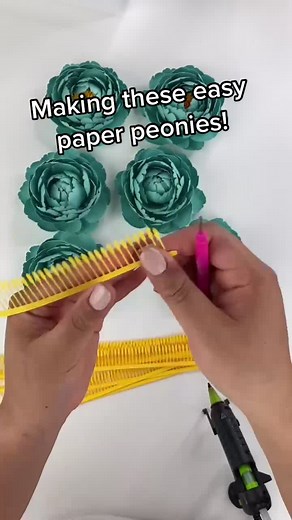 DIY Paper Peonies with Cricut Tutorial