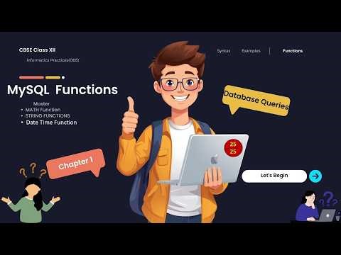 Unit 2: Database Query using SQL | Class 12 IP (065) | Single Row Functions | CBSE 2026-27 |One Shot