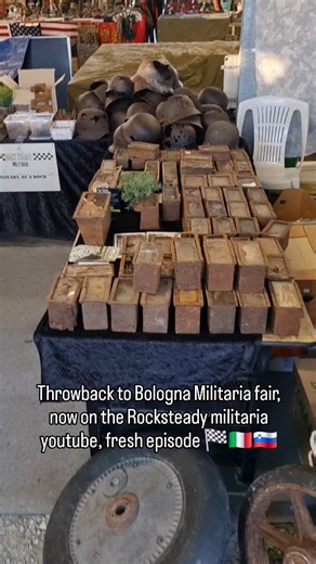 New Episode online on the Rocksteady youtube channel, the Bologna militaria fair 😃 a great event as always, i have now planned it in for twice a year. March september you can find us there 🏁🇮🇹 #bologna #ww2 #ww2history #deutschland🇩🇪 #history #bunker #history #relics #militariafair #militariacollector | Bas Bravenboer