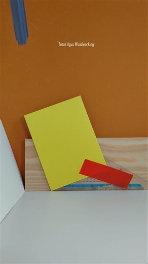 how to measuring the position of a wooden corner #woodworking #carpentry #tips #diy