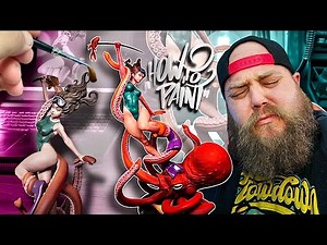 Painting Bathing Suits and Tentacles - an Original Character